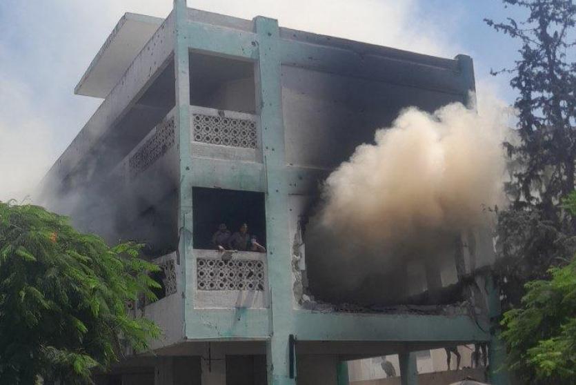 من قصف مدرسة أسامة بن زيد اليوم