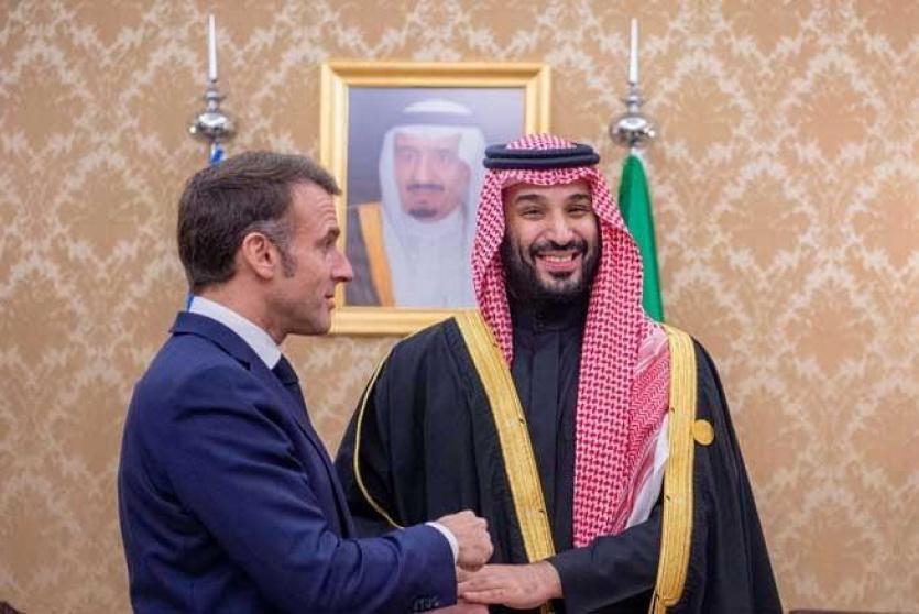 ولي العهد السعودي والرئيس الفرنسي