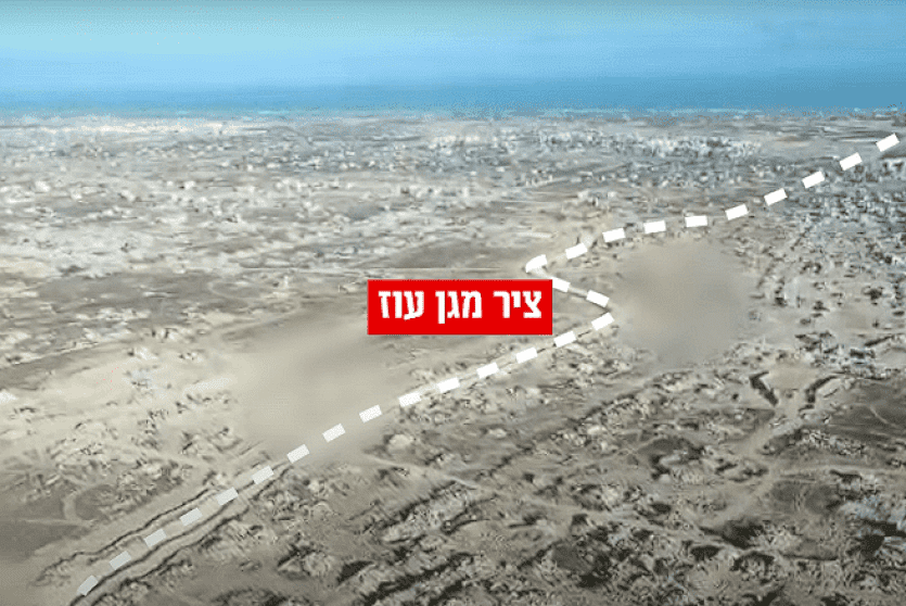 المحور الذي اعلن عنه جيش الاحتلال اليوم