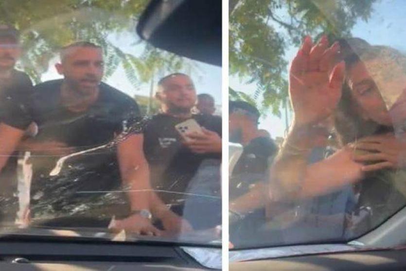 متطرفون إسرائيليون يعتدون على أيمن عودة خلال مظاهرة ضد الحرب على غزة