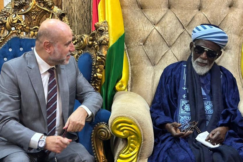 جانب من زيارة الهباش للإمام الأكبر لمسلمي غانا