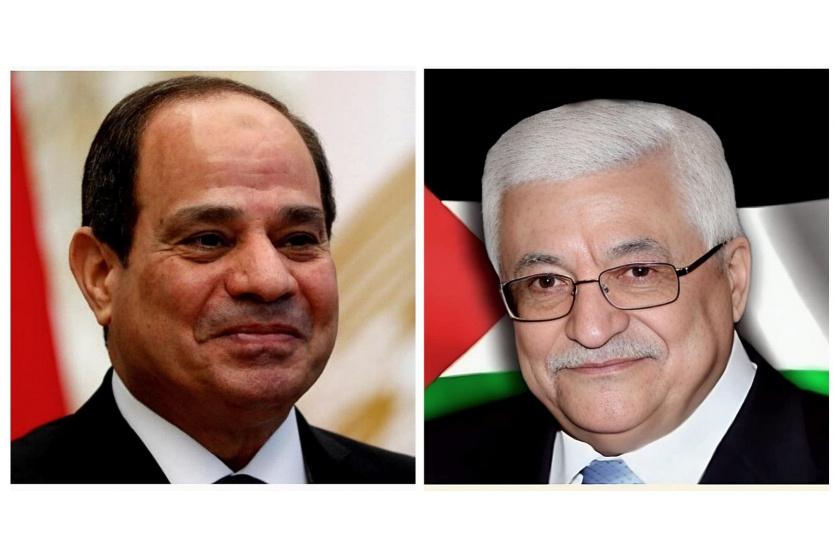 الرئيس محمود عباس والرئيس عبد الفتاح السيسي