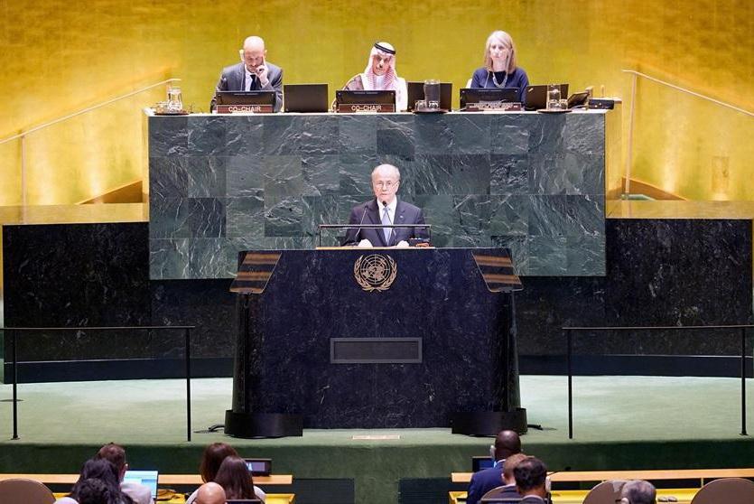 مصطفى خلال كلمته في المؤتمر