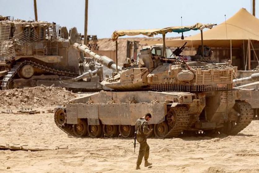 دبابة لجيش الاحتلال في غزة - ارشيفية