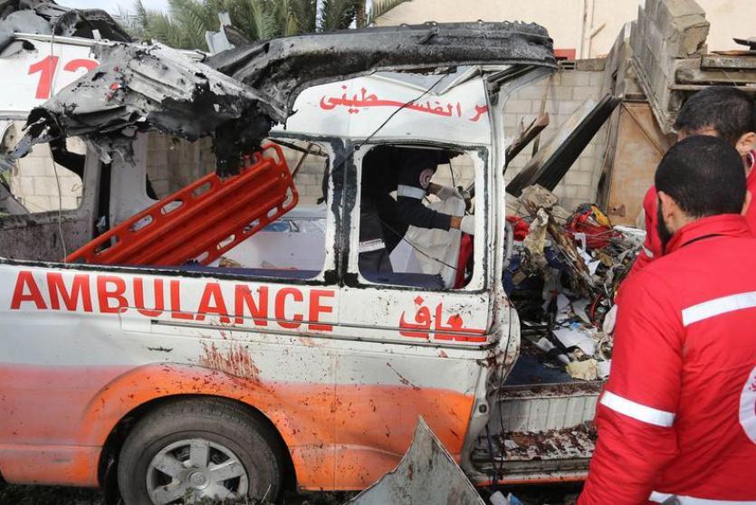 استهداف المسعفين وعمال الطوارئ في غزة