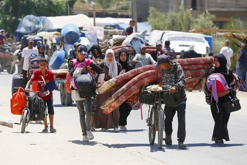 نازحون في غزة - ارشيفية