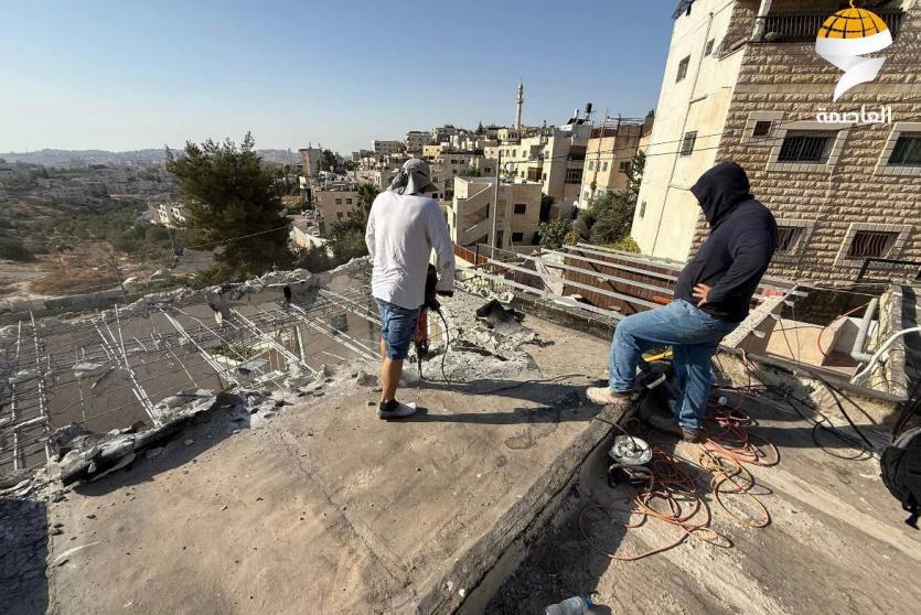 خلال هدم المنزل بالقدس
