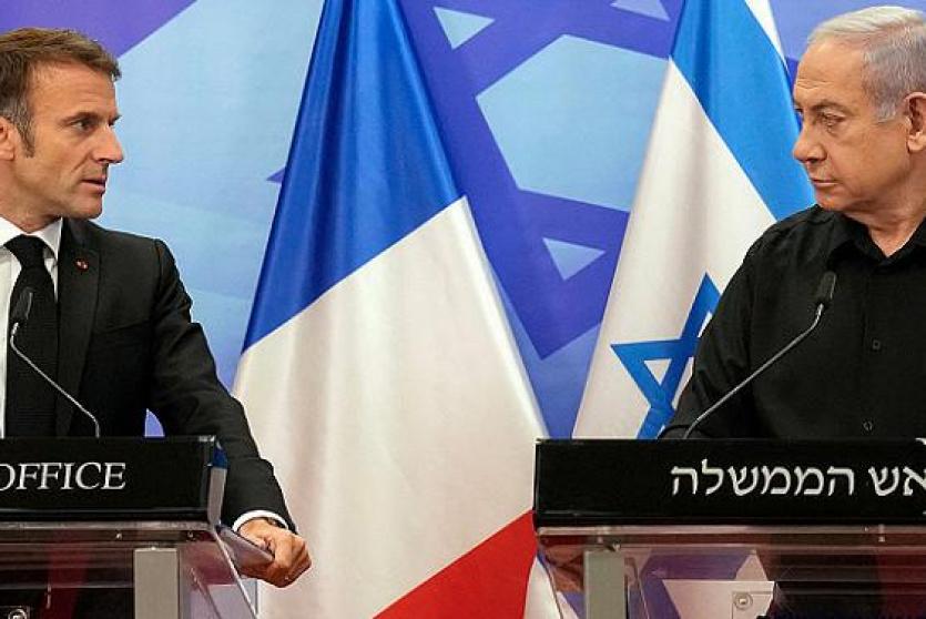 نتنياهو وماكرون 