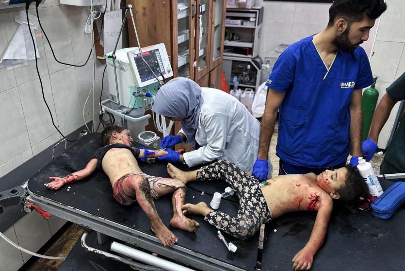 مصابون في غزة