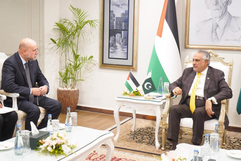 خلال لقاء الهباش ووزير خارجية باكستان