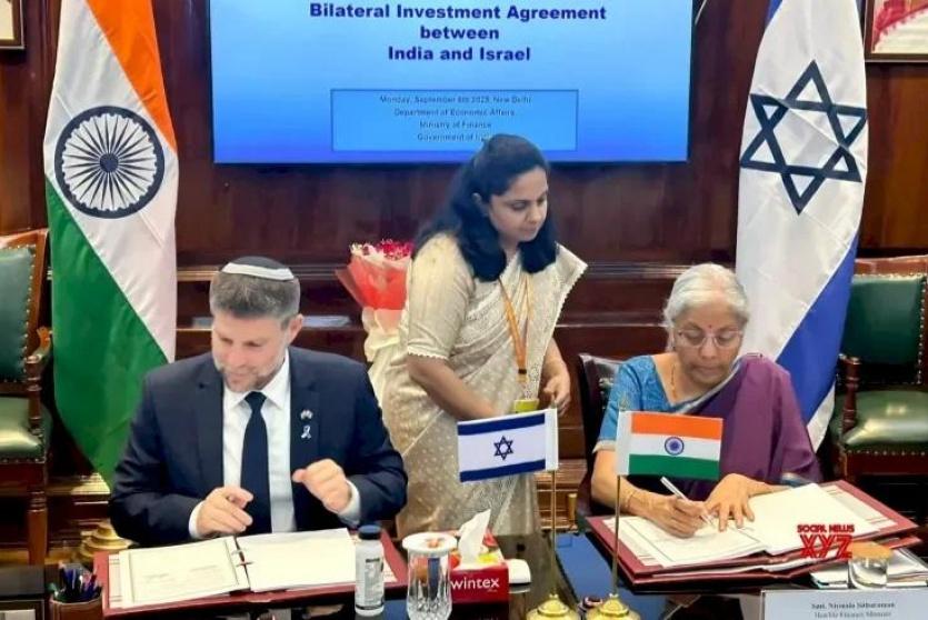 إسرائيل والهند توقعان اتفاقية لتعزيز الاستثمار المتبادل
