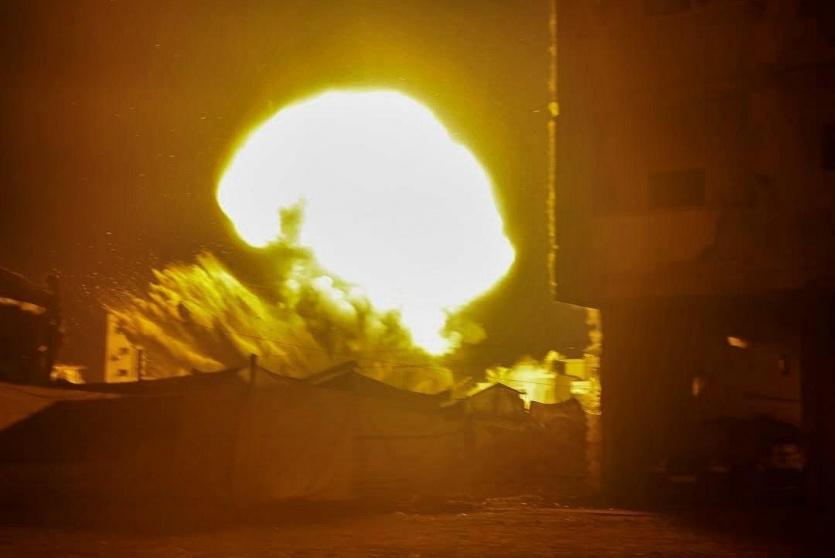 قصف غزة -ارشيف-