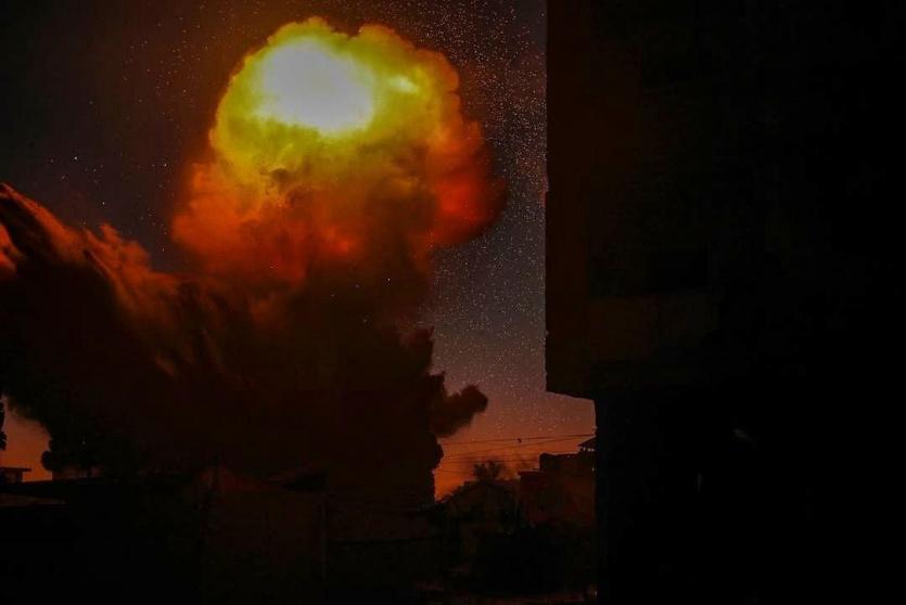 قصف غزة -ارشيف-