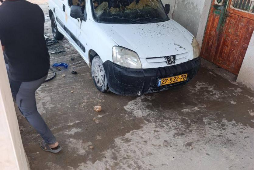 المستوطنون أحرقوا مركبة