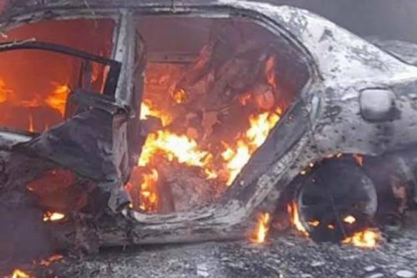 قصف مركبة في غزة