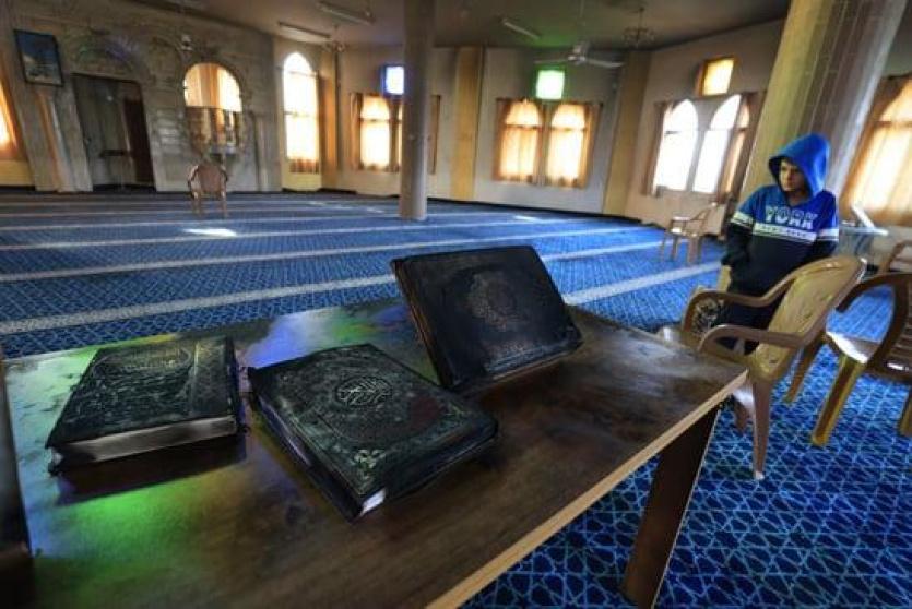 مسجد الحاجة حميدة الذي تعرض للاعتداء