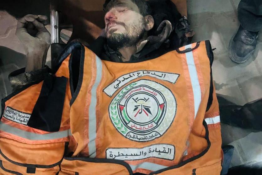 استشهاد ضباط بالدفاع المدني في غزة