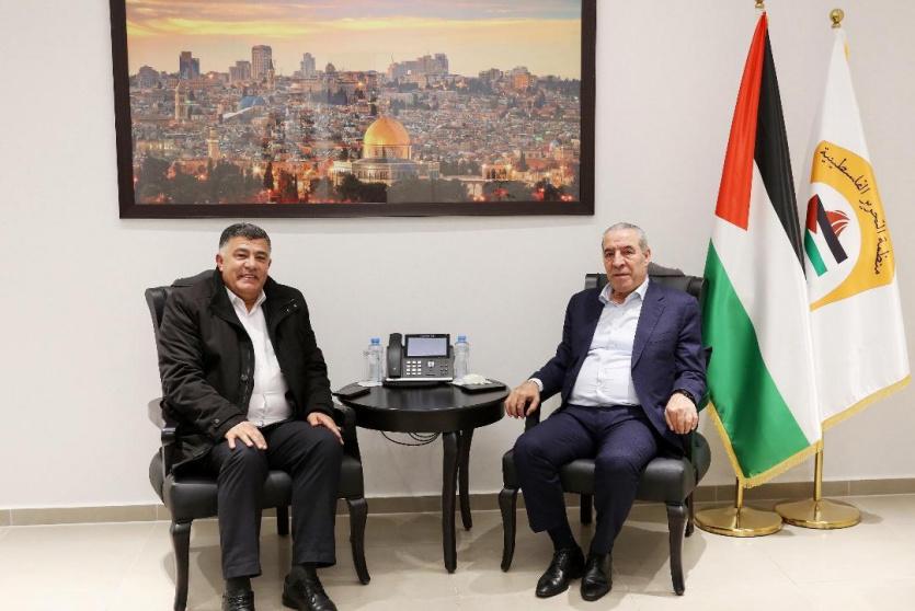 الشيخ يستقبل محافظ نابلس