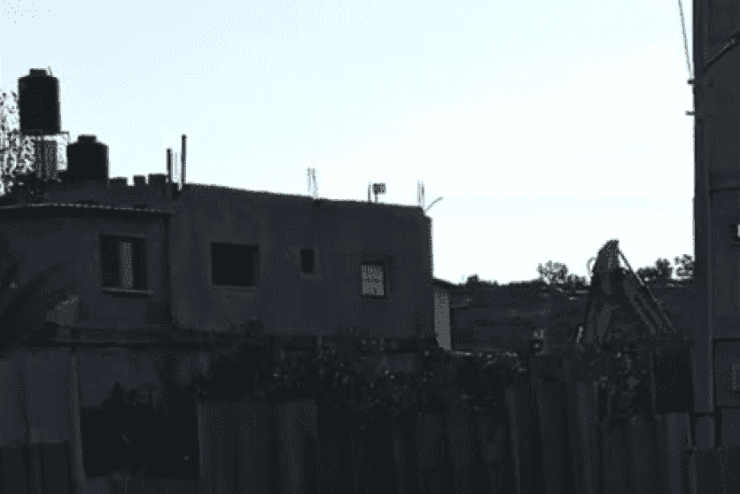 صورة للمنزل الذي هدمه الاحتلال