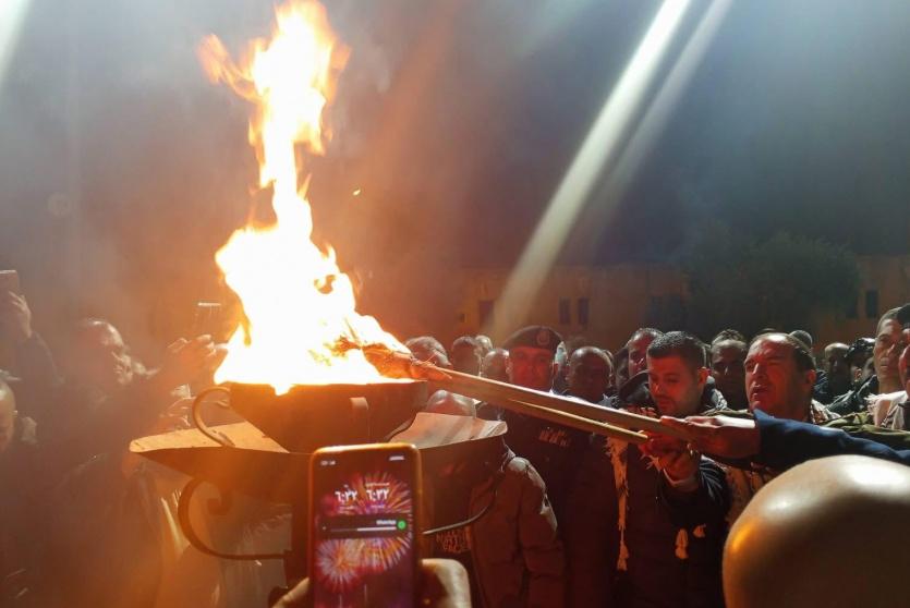 إيقاد شعلة الانطلاقة الـ61 للثورة الفلسطينية