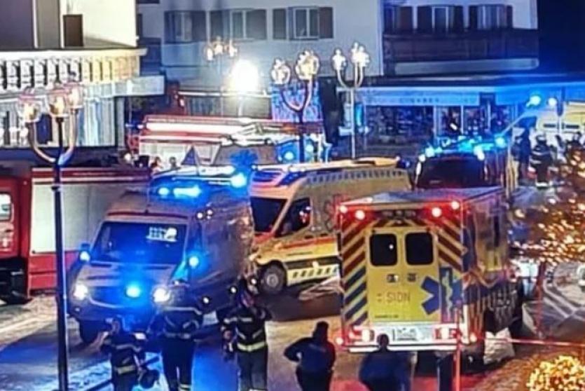 عشرات القتلى والجرحى بانفجار منتجع تزلج في سويسرا