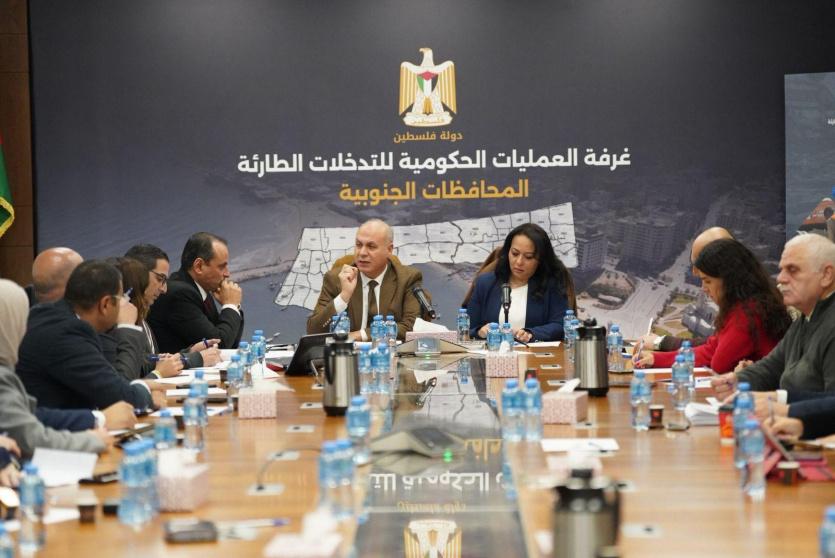 غرفة العمليات الحكومية تستعرض خطة وزارة الثقافة للإغاثة والتعافي المبكر في قطاع غزة