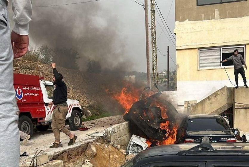 شهيد إثر قصف الاحتلال مركبة جنوب لبنان