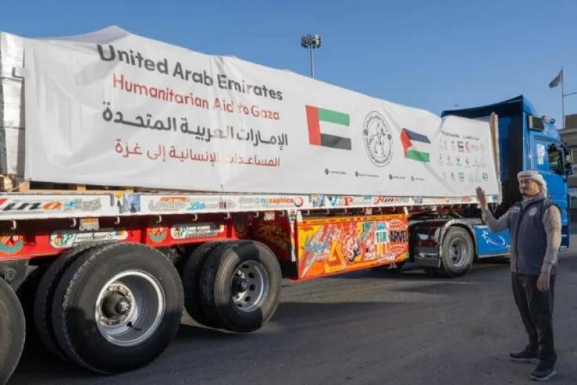 المساعدات الإماراتية لغزة
