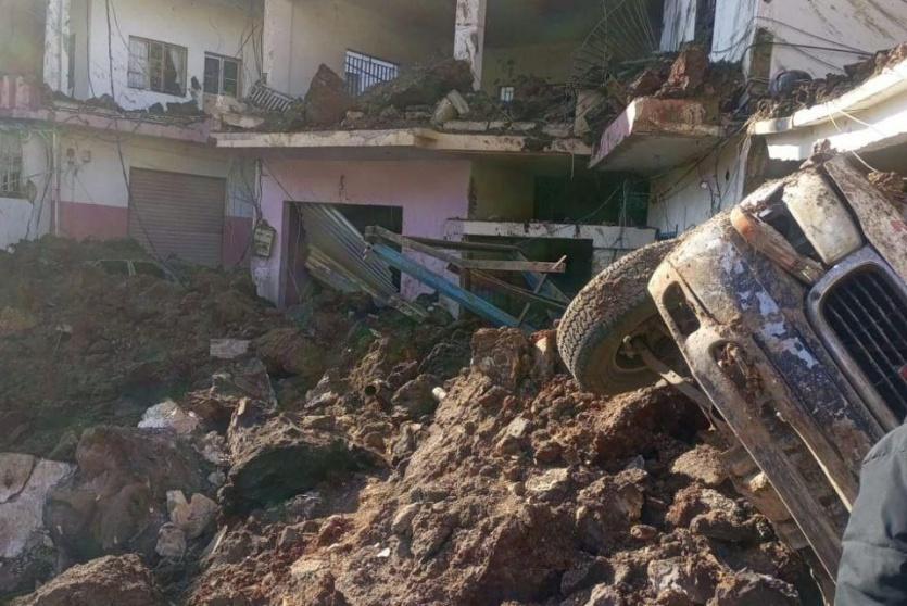 آثار الغارات على شرق لبنان