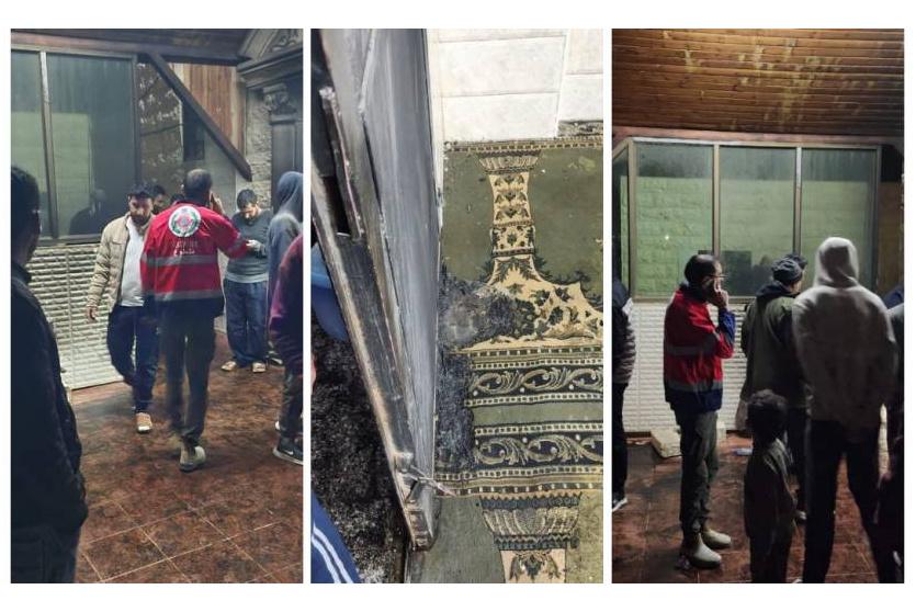 مستعمرون يحرقون مسجدا في قرية دوما جنوب نابلس