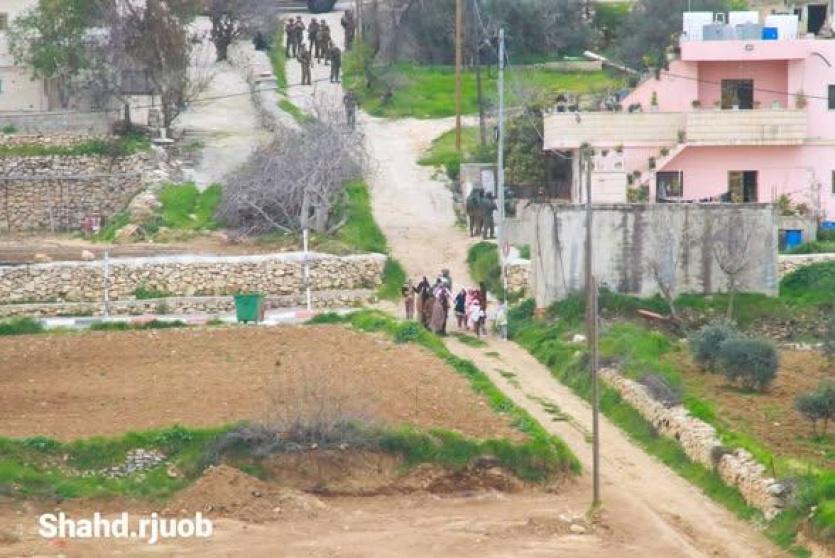 من المنطقة التي يقتحمها الاحتلال