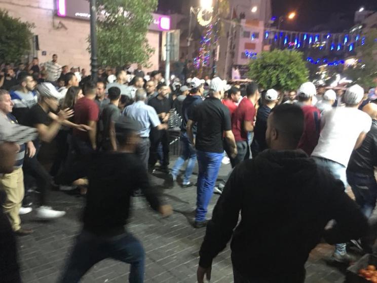 مسيرة احتجاجا على اجراءات غزة