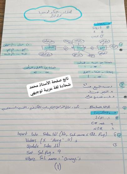 اجابة حل امتحان التكنولوجيا 2025 العلمي الصناعي توجيهي فلسطين